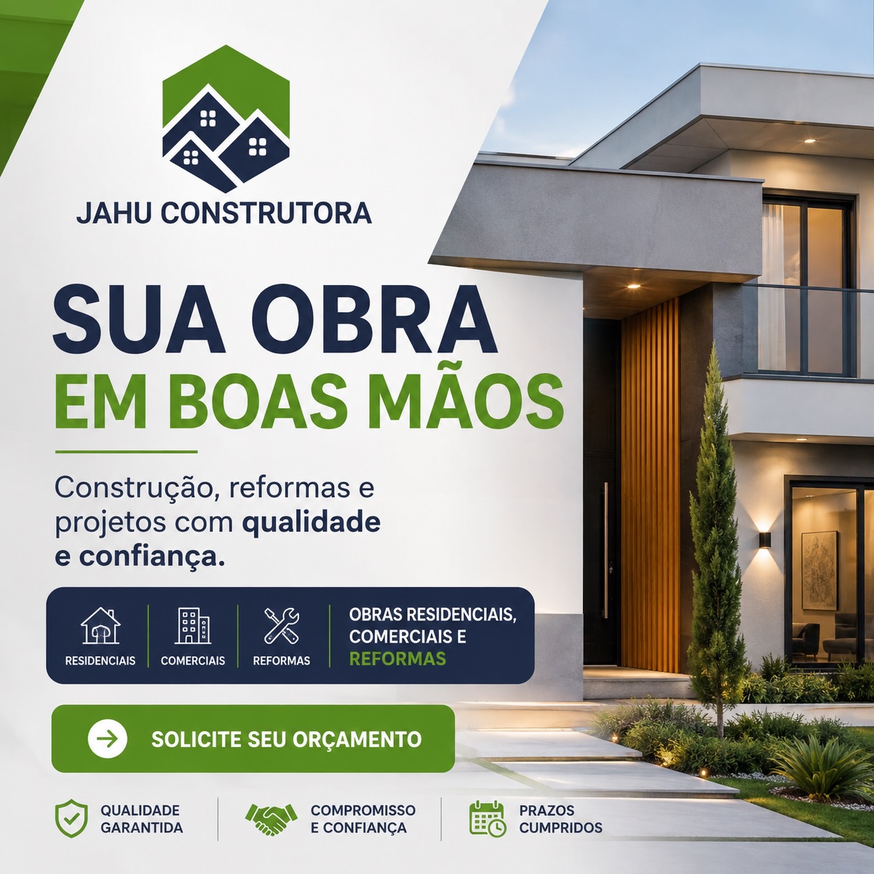 Serviço realizado pela Jahu Construtora